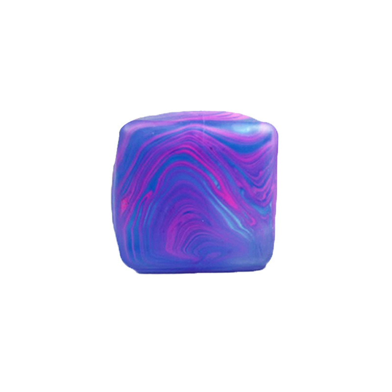 Cube de maltose bleu rhued de 3 cm