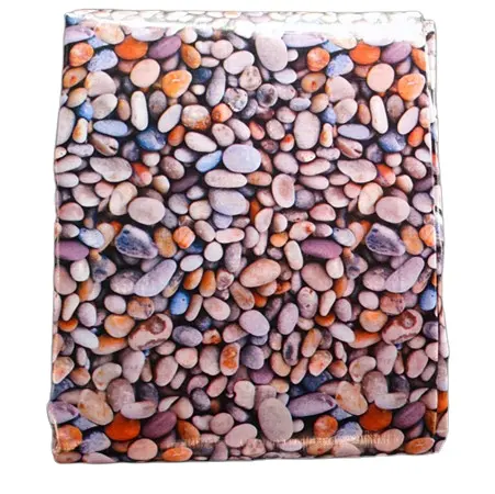مخصص طباعة نمط الحجر المرصع للماء حديقة بركة بطانة البار ، قاسية الصيد PE قماش غطاء البار
