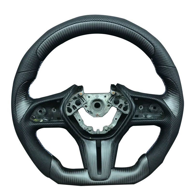 หนังพรุน + คาร์บอนไฟเบอร์ + เย็บสีขาว