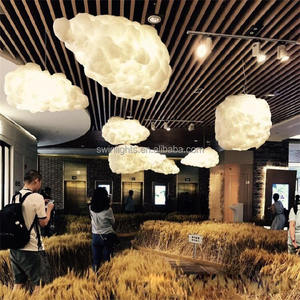 Новая современная Подвесная лампа в виде облака с белым светом, хлопковая Подвесная лампа в форме облака - Product Image 3