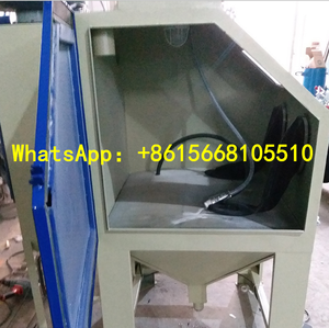 Manual Sand <strong>Blast</strong> Deruster Equipment <strong>Small</strong> Sandblasting Machine Dry Blasting Cabinet With Filter Recovery System