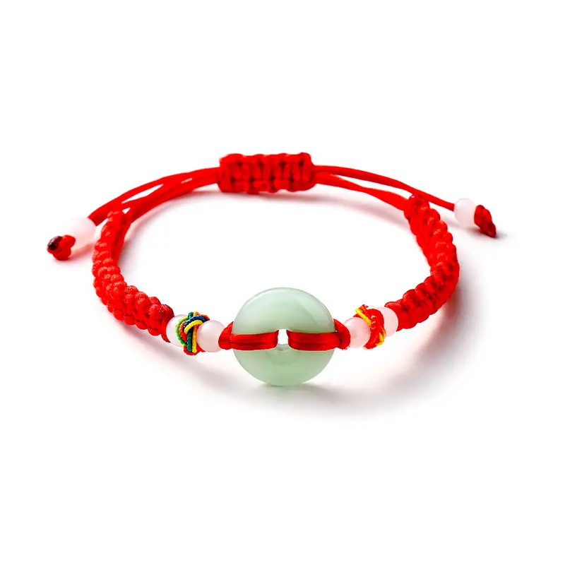 Rose sisi stile cinese filo rosso a mano braccialetto rosso per le donne bending anno bracciali intrecciati a mano pesci fibbia di sicurezza gioielli