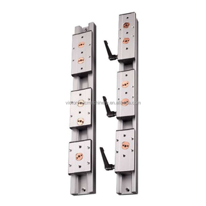 Bloque de rodamiento de guía lineal de doble eje con tres ruedas, rodillo cuadrado de aluminio, bloque deslizante de riel de guía - Product Image 3
