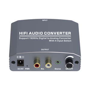 New Best Enough StockDigital to Analog Converter Toslink Coaxial <strong>Input</strong> to Analog <strong>RCA</strong> Stereo R/L <strong>Output</strong> Audio Adapter With 3.5mm Jack for - Product Image 4
