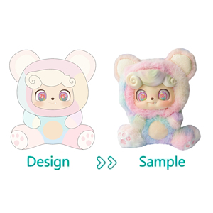 Custom Anime Mascot Plush with Vinyl Face OEM ODM Character Doll Plushies Custom PVC Face Plush <strong>Toy</strong> - Product Image 1