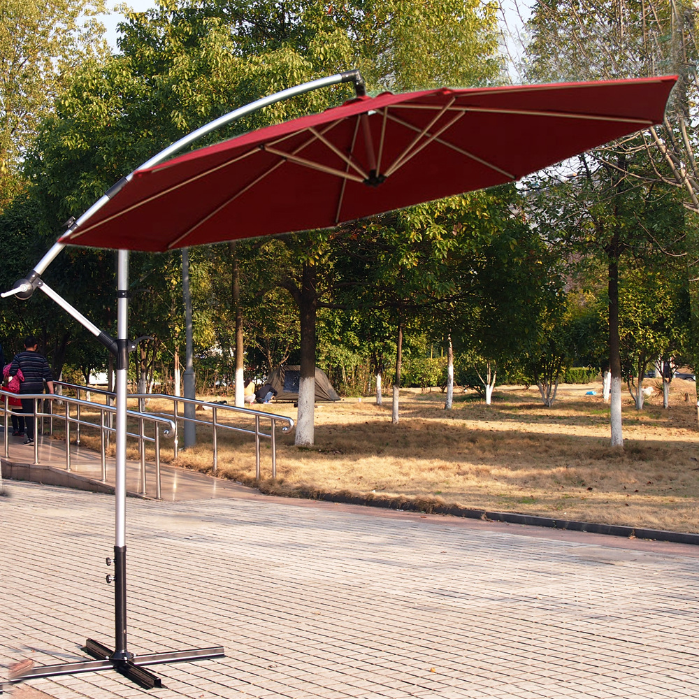 Poteau en aluminium rouge vin