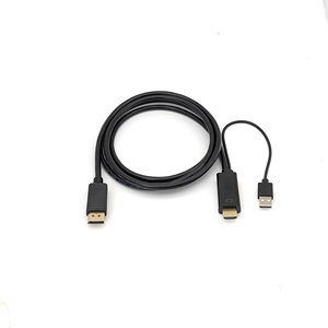 4K 30Hz HMI a spisplayort ideideo ddapter W/USower ower 1,4 (Male) a D1.2 (Female) Active onitor (H22DP) Lack lack - Product Image 2