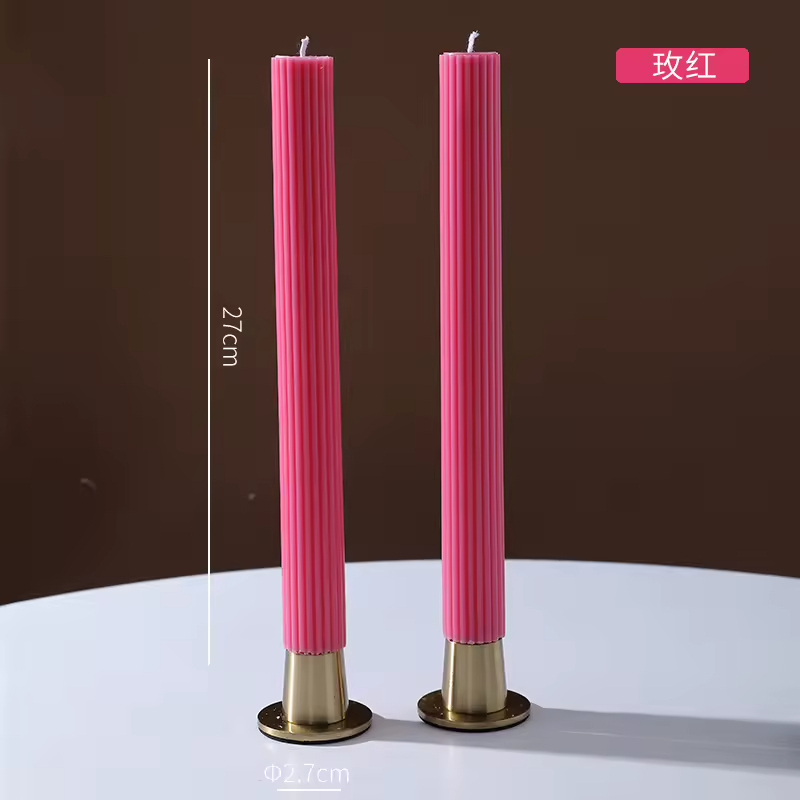27 cm, base pequeña, rojo rosado