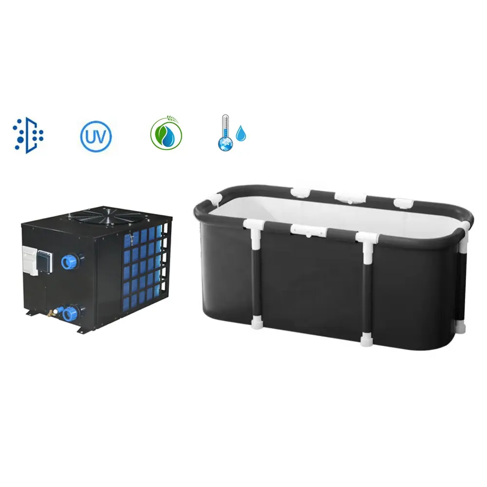 Suntree 1/2 HP 1 HP Luftgekühlter Wasserkühler Kühlschrank Umlauf kühler Wasser gekühlt für Eis badewanne mit UV-Filter