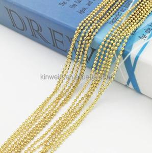 Çin fabrika özel renkli 2.4MM 100 MM uzunluk çelik köpek etiketi anahtarlık konnektörler top zinciri - Product Image 5