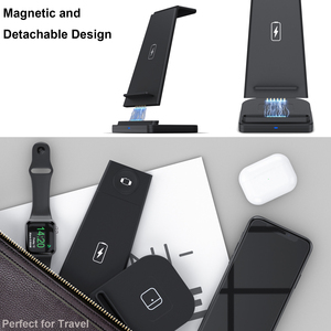 スリーインワンの便利な多機能ワイヤレス充電ベースモバイルウォッチワイヤレス充電器アップル用時計充電器 - Product Image 5