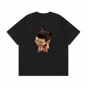 Artisan kaynağı özel Nezha tasarım T-Shirt yumuşak dayanıklı ısı Transfer ekran baskı su geçirmez hazır basın erkek t Shirt - Product Image 4