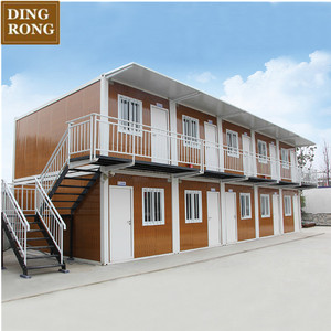 钢结构预制现代木制廉价2层带厕所容器全集装箱住宅 - Product Image 2
