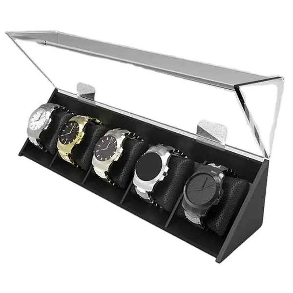 Groothandel Commerciële Acryl Transparant Horloge Display Stand Rack In Winkel