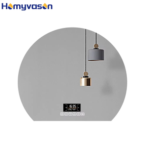 Banheiro Atacado <span class=keywords><strong>Touch</strong></span> Screen Smart Digital Custom Anti Fog Irregular WIFI LED Espelho para Salão de Cabelo Com Luz LED