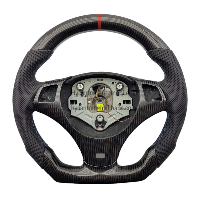 Without holes+leather+carbon fiber+tri color stitching