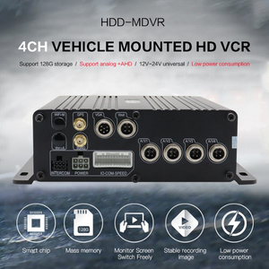H.264 1080p Car Black Box 4-Channel Vehicle Tracking <strong>Recorder</strong> GPS Hard Drive SSD Alarm MDVR Built-in Technology Automobile - Product Image 4