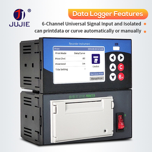 Registrador de datos de Impresión manual automático con microimpresora Entrada analógica de 6 canales