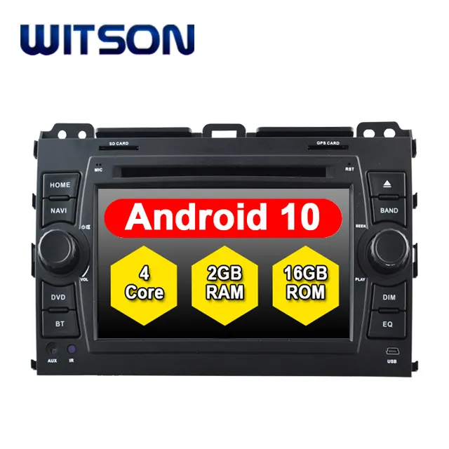 WITSON-reproductor de DVD con pantalla táctil para coche, ANDROID 10,0, para TOYOTA PRADO serie 120 (2013-2018)