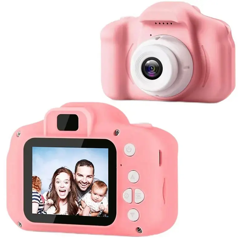 Fotocamera per bambini Mini fotocamera digitale Vintage giocattoli educativi per bambini 1080P videocamera per proiezione fotografia all'aperto regali giocattolo