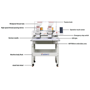 Computer programmierung 6 HEAD Stick maschine für Cap T-Shirt Flat Making