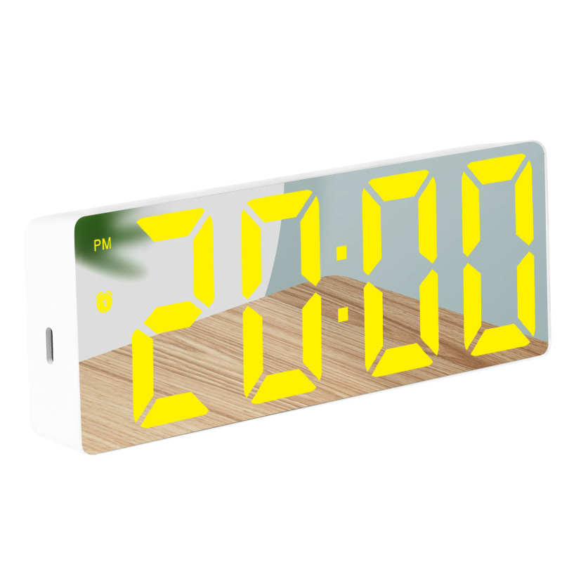 LC001 White shell with mirrored yellow light