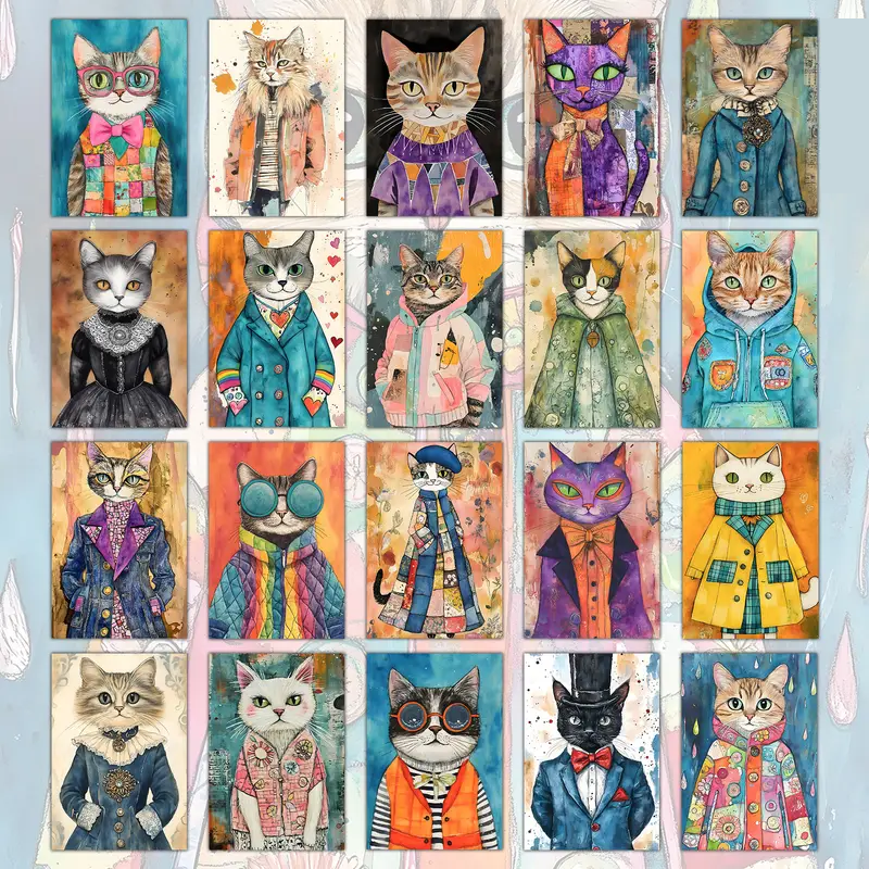 Watercolor Cat-WC00465