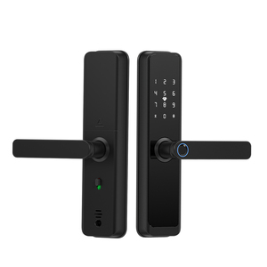 Anahtarsız giriş akıllı kilit için ön kapılar wifi parmak izi dijital şifre kapı kilitleri tuya app ile elektrikli kolu - Product Image 1