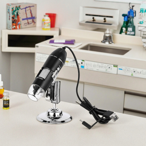 Microscopio digital portátil Fuente de luz LED 1600x Interfaz 3 en 1 para teléfonos móviles Computadoras Stock de fábrica Producto óptico - Product Image 4