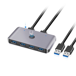 <strong>KVM</strong> <strong>Switch</strong> 2 in <strong>4</strong> Out USB 3.0 <strong>Switch</strong> Box Selector for PC Keyboard Mouse Scanner Printer Drive Card Reader