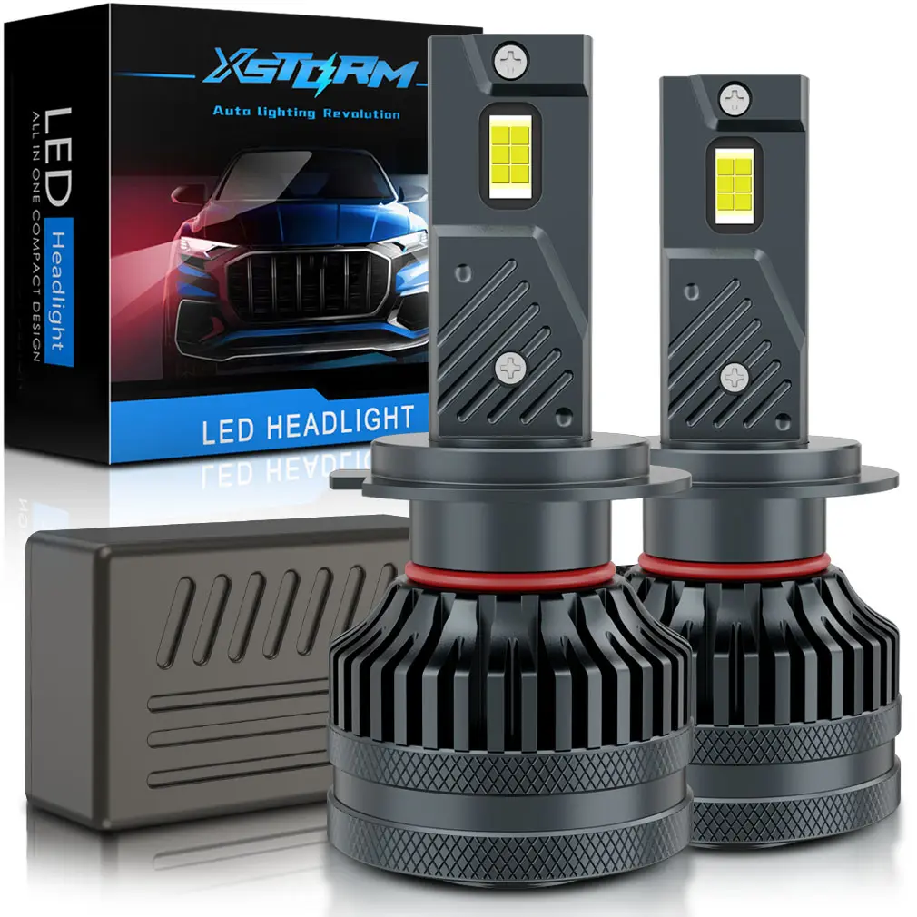 Lâmpada do carro 360 12V Auto Kit de Luz Led H7 Xstorm H1 H4 H7 H11 9005 HB3 9006 HB4 9012 HIR2 120W 3570 CSP Auto Farol Lâmpadas