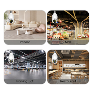 E27 telecamera di sicurezza per interni e esterni Wireless CCTV lampadina a LED scheda SD presa telecamera di sicurezza PTZ rete Wifi - Product Image 3