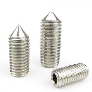 Conjunto de parafusos de aço inoxidável polido Hex <span class=keywords><strong>Point</strong></span> <span class=keywords><strong>Cone</strong></span> Hex <span class=keywords><strong>Point</strong></span>