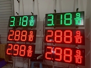 Display a LED per esterni a 7 segmenti led digital board segni di visualizzazione da 12 pollici per la stazione di servizio. - Product Image 6
