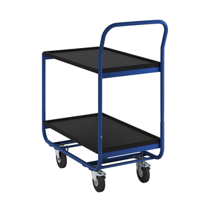 Carro de mesa Carro de Herramientas 2 niveles MDF 150kg Capacidad de carga Carro de plataforma Carro de mano Carro utilitario - Product Image 2