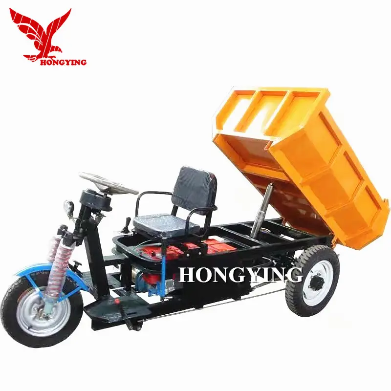 Tricycle cargo motorisé multiapplications 3 roues/camion tricycle à benne basculante