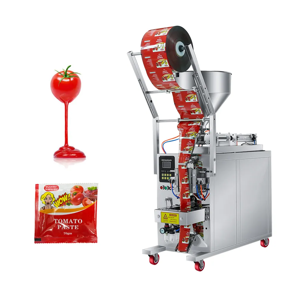 Автоматическая упаковочная машина Ketchup, упаковочная машина для наполнения соусом, жидкостью, медом, кетчупом