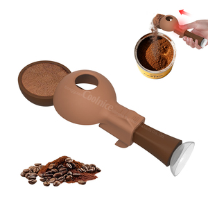 Colher de café & Funil para reutilizáveis K Copo Recarregáveis Coffee Pods colher com funil para café moído e proteína em pó - Product Image 4