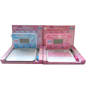 130 Funktionen Kinder Englisch/Spanisch Lernmaschine Spielzeug Pädagogische zweisprachige Sprache Lernen Laptop Computer mit Maus