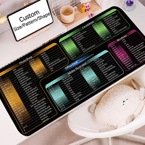 Excel Shortcuts Key Mouse Pads Englisch Große Schreibtisch matten für Heimspiele Rutsch feste Basis Angepasst - Product Image 2