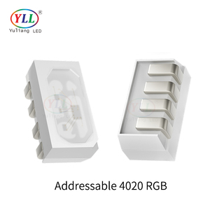 YLL 4020 SMD LED 2W 12V IC RGB otomotiv ortam ışıkları için WS2812 ile adresli renk kovalayan ışık etkisi - Product Image 2