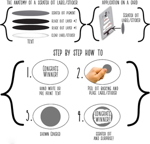 Tùy chỉnh chống giả Scratch Off bạc polyester Pet dính mã vạch an Ninh Nhãn dán nhãn - Product Image 4