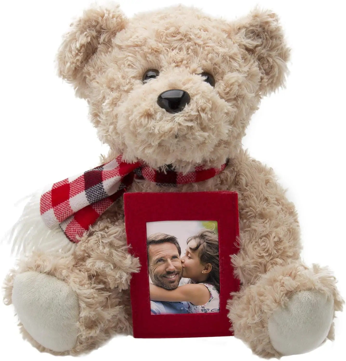 FOTO GESCHENKE Teddybär mit Bilderrahmen