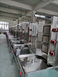 Elektrikli işletilen et ürün yapma makineleri kebap basın makinesi ticari gaz Shawarma makinesi - Product Image 2