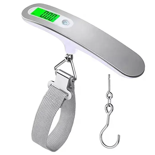 50kg Stainless Steel Electronic Luggage Weight Scale Portable Travel Digital Hanging Luggage Scale