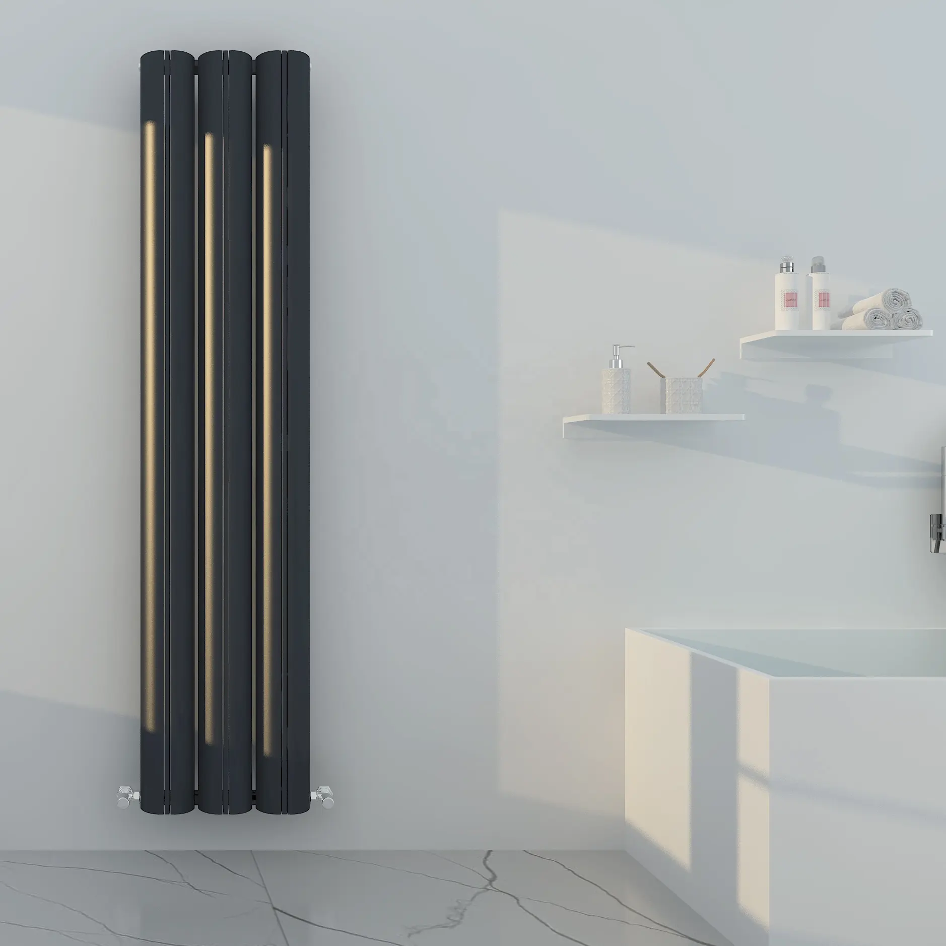 Radiadores de baño de alta calidad, SUN-R15 de servicio OEM, estante de calentamiento de toallas, radiadores de baño modernos, radiador de toallas alto