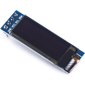 JEO 0,91 Zoll OLED-LCD-Anzeigenmodul SSD1306 IIC 128x32 LCD OLED-Bildschirm 3,3 V~5 V 4PIN für Arduino