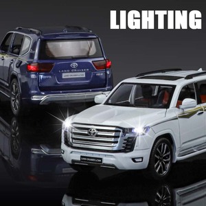 Alloy 1:24 Scale LC300 Die-cast <strong>Model</strong> Metal SUV High Quality Door Open Sound Light Multiple Collections Exquisite Birthday Gifts - Product Image 2