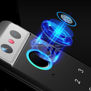 3D yüz 12V akıllı ev su geçirmez biyometrik parmak izi kilidi anahtarsız giriş kapı kilidi dijital açık kapısı kapı elektrik üstten kilit - Product Image 5