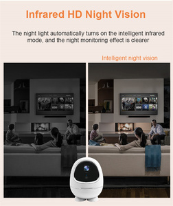 Yuntai-cámara ip inteligente con detección móvil, videocámara con alarma, Wifi, rotación de 350 grados, HD, PTZ, ojo de pez, 1080p - Product Image 6